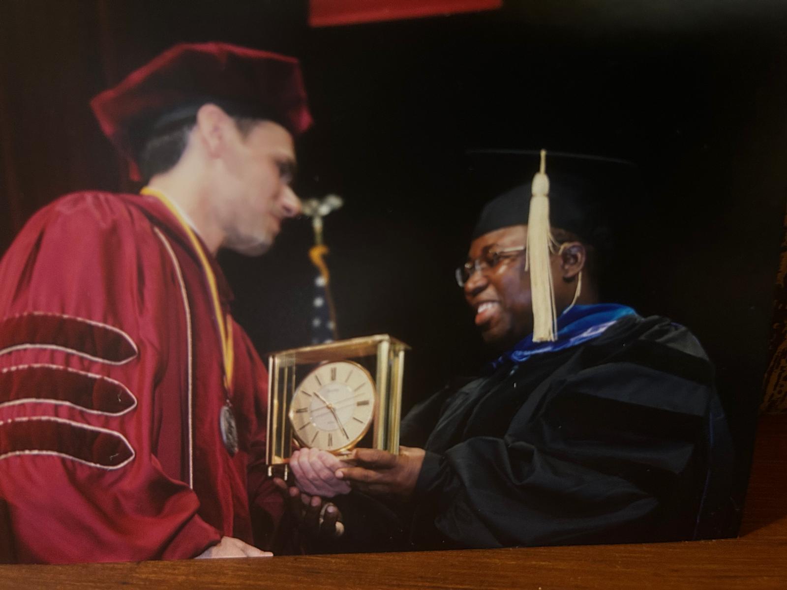 Receiving the Excellence in Teaching Award, CMU